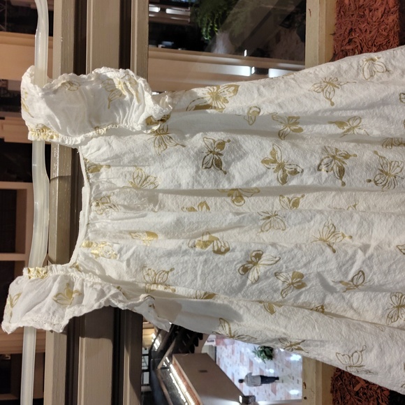 Zoe Jr white button down dress main image 0
